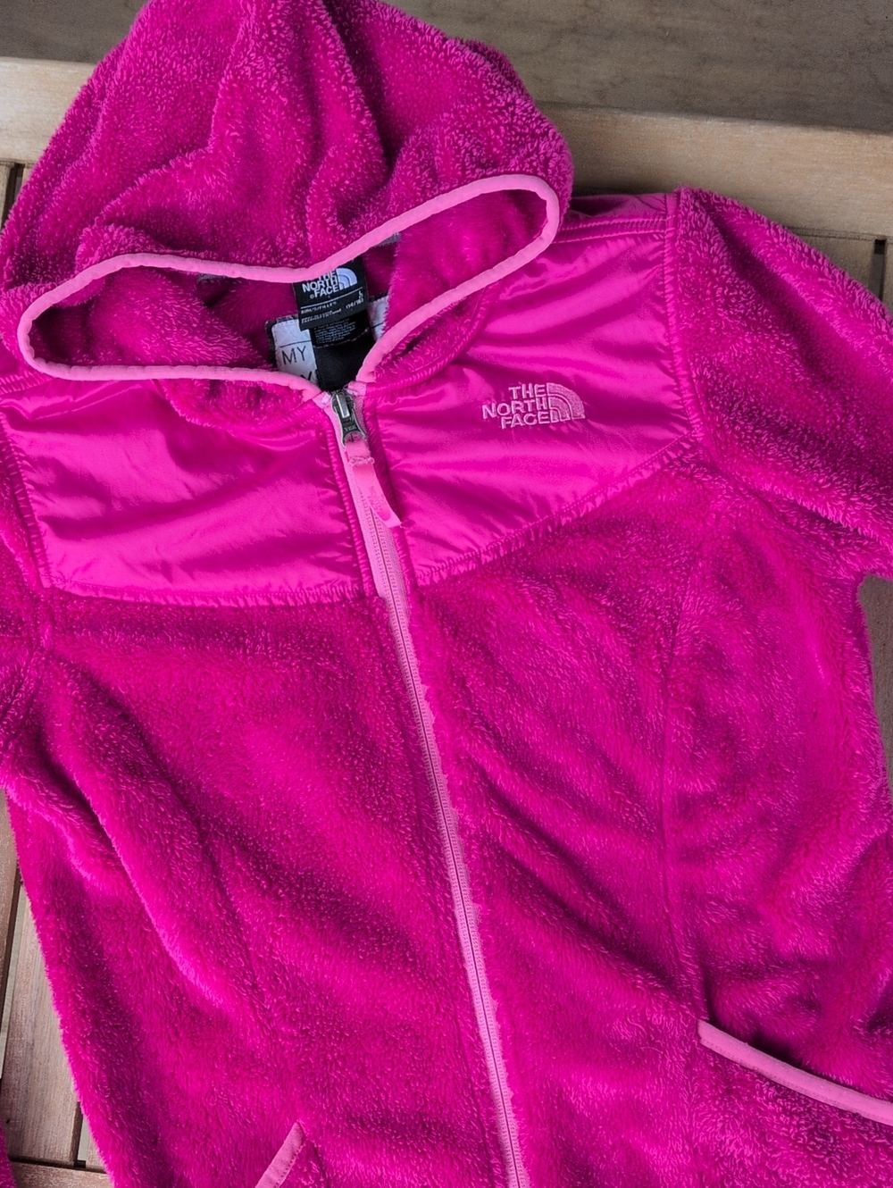 The North Face Kids' Pink Fleece Hooded Jacket